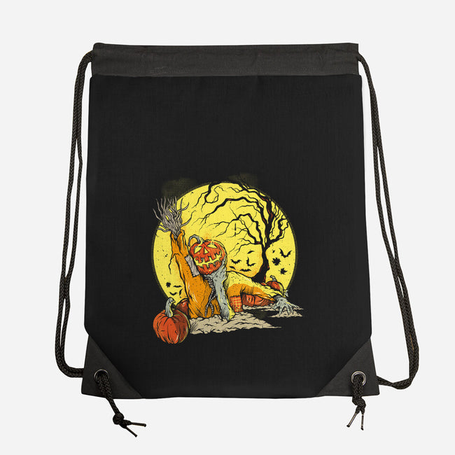 Halloween Rise-None-Drawstring-Bag-Green Devil