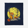 Halloween Rise-None-Fleece-Blanket-Green Devil