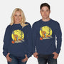 Halloween Rise-Unisex-Crew Neck-Sweatshirt-Green Devil