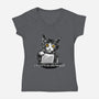 I Vote For Meowself-Womens-V-Neck-Tee-kharmazero