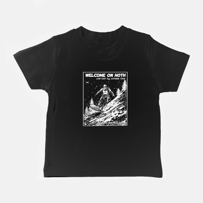 Welcome On Hoth-Baby-Basic-Tee-kharmazero