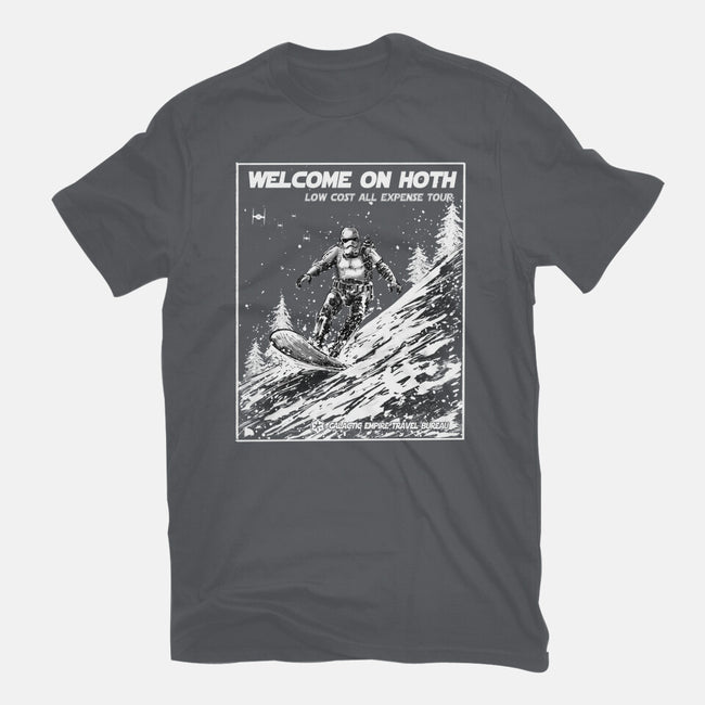 Welcome On Hoth-Womens-Fitted-Tee-kharmazero