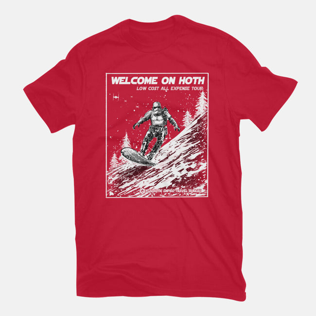 Welcome On Hoth-Womens-Fitted-Tee-kharmazero