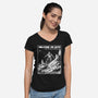 Welcome On Hoth-Womens-V-Neck-Tee-kharmazero