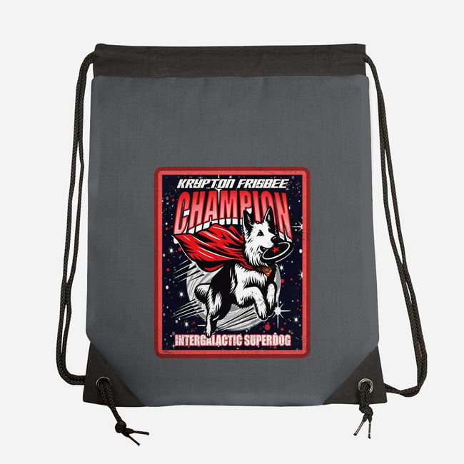 Krypton Frisbee Champ-None-Drawstring-Bag-palmstreet