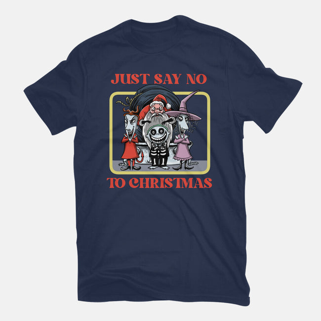 Say No To Christmas-Womens-Basic-Tee-zascanauta