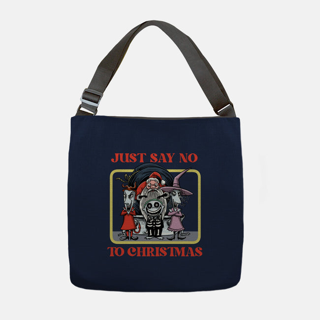 Say No To Christmas-None-Adjustable Tote-Bag-zascanauta