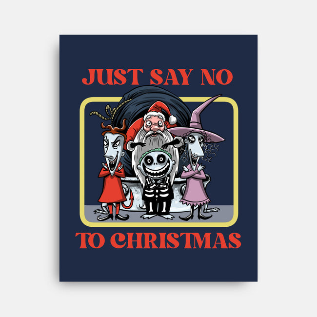 Say No To Christmas-None-Stretched-Canvas-zascanauta