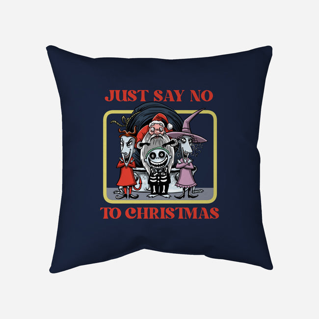 Say No To Christmas-None-Removable Cover w Insert-Throw Pillow-zascanauta