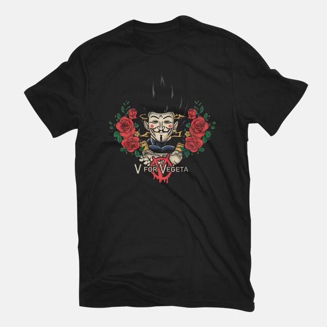 V For Vegeta-Womens-Fitted-Tee-turborat14