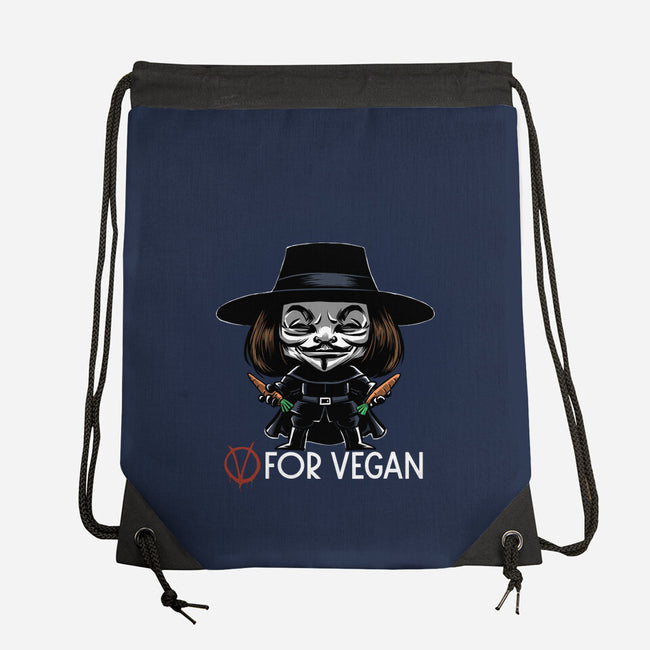 V For Vegan-None-Drawstring-Bag-zascanauta