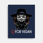 V For Vegan-None-Stretched-Canvas-zascanauta