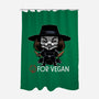 V For Vegan-None-Polyester-Shower Curtain-zascanauta