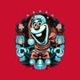 Christmas Snowman-Youth-Crew Neck-Sweatshirt-glitchygorilla