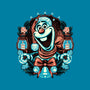 Christmas Snowman-Mens-Heavyweight-Tee-glitchygorilla