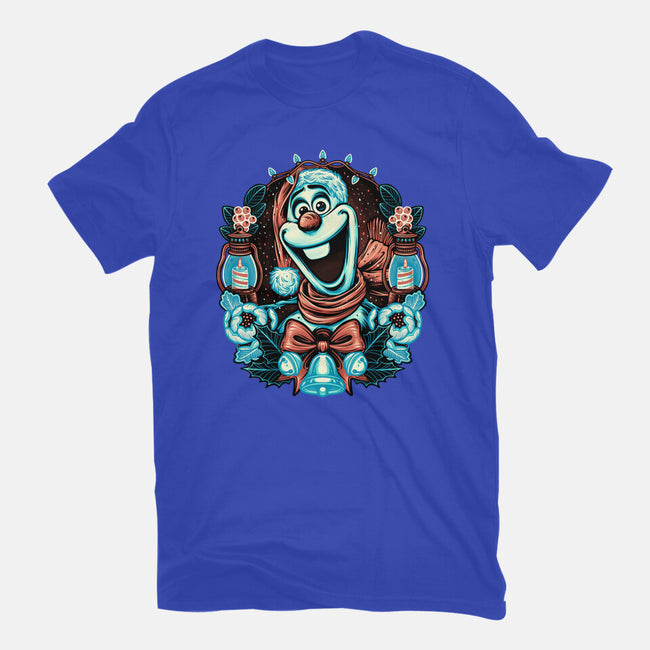 Christmas Snowman-Youth-Basic-Tee-glitchygorilla