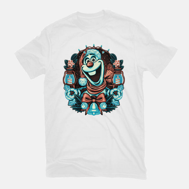 Christmas Snowman-Youth-Basic-Tee-glitchygorilla