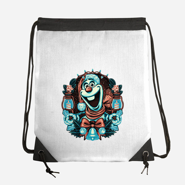 Christmas Snowman-None-Drawstring-Bag-glitchygorilla