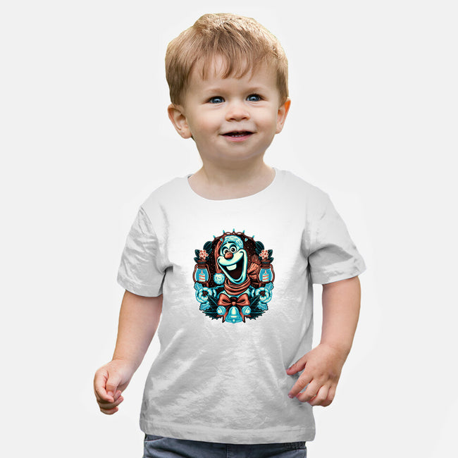 Christmas Snowman-Baby-Basic-Tee-glitchygorilla