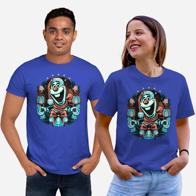 Christmas Snowman-Unisex-Basic-Tee-glitchygorilla