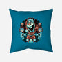 Christmas Snowman-None-Removable Cover w Insert-Throw Pillow-glitchygorilla