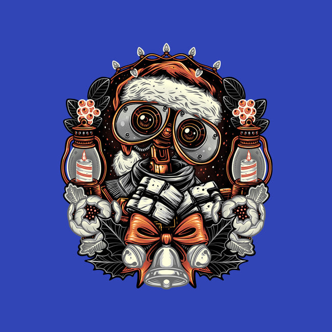 Christmas Robot-Womens-V-Neck-Tee-glitchygorilla