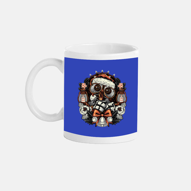 Christmas Robot-None-Mug-Drinkware-glitchygorilla