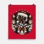 Christmas Robot-None-Matte-Poster-glitchygorilla