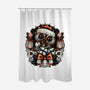 Christmas Robot-None-Polyester-Shower Curtain-glitchygorilla