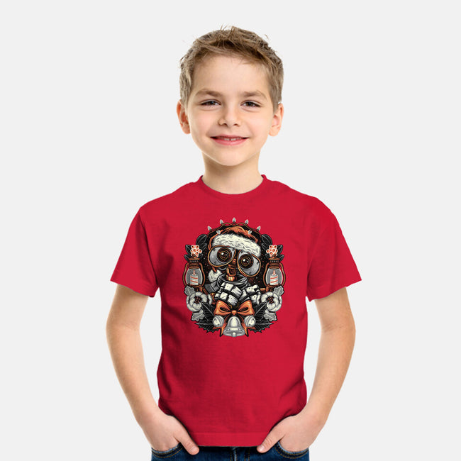 Christmas Robot-Youth-Basic-Tee-glitchygorilla