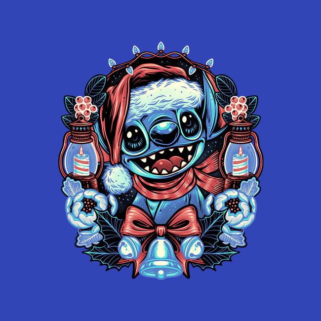 Christmas Alien-Unisex-Crew Neck-Sweatshirt-glitchygorilla