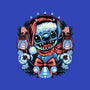 Christmas Alien-Unisex-Crew Neck-Sweatshirt-glitchygorilla