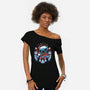 Christmas Alien-Womens-Off Shoulder-Tee-glitchygorilla