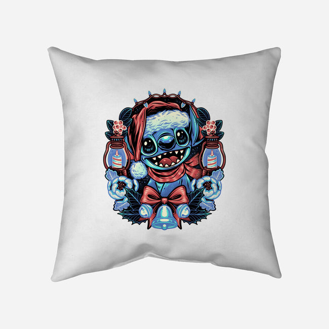 Christmas Alien-None-Removable Cover w Insert-Throw Pillow-glitchygorilla