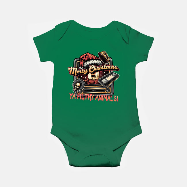 Christmas Animals-Baby-Basic-Onesie-glitchygorilla