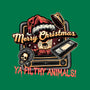 Christmas Animals-None-Fleece-Blanket-glitchygorilla