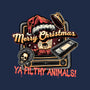 Christmas Animals-Womens-V-Neck-Tee-glitchygorilla