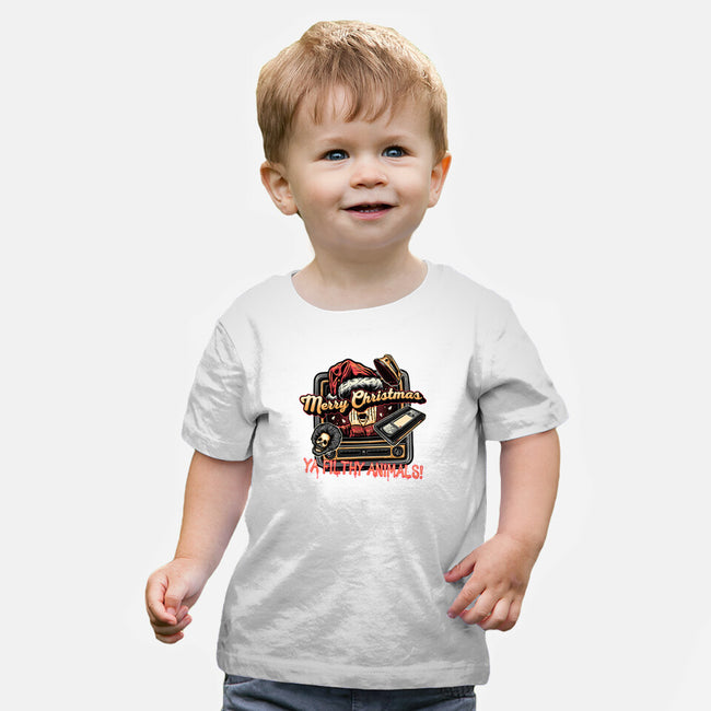 Christmas Animals-Baby-Basic-Tee-glitchygorilla