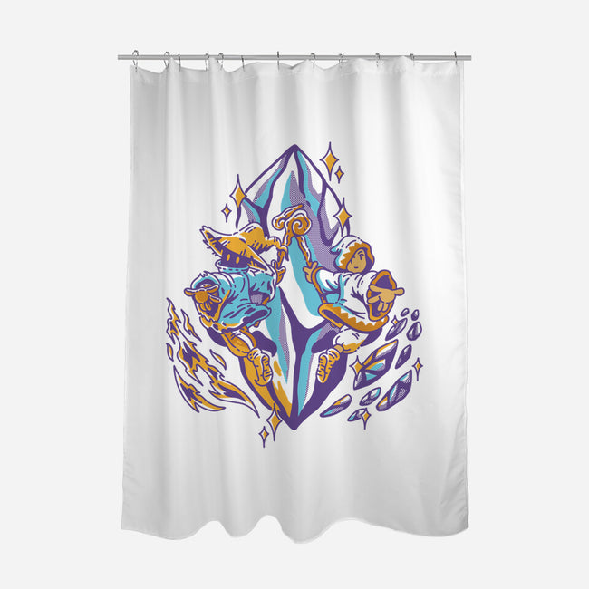 Bonded By Magic-None-Polyester-Shower Curtain-Henrique Torres