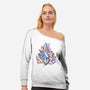 Bonded By Magic-Womens-Off Shoulder-Sweatshirt-Henrique Torres