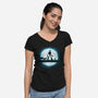 Hakuna Robot-Womens-V-Neck-Tee-teesgeex