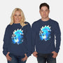 Ice Kawaii Kitsune-Unisex-Crew Neck-Sweatshirt-NemiMakeit