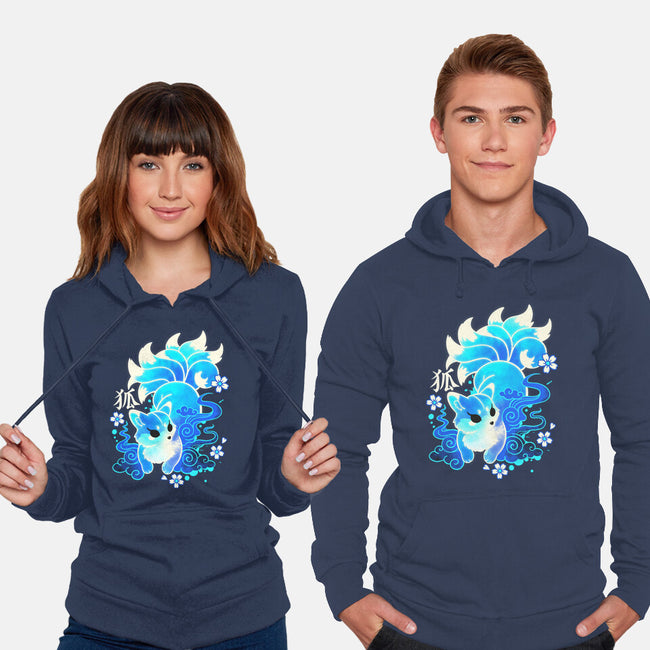 Ice Kawaii Kitsune-Unisex-Pullover-Sweatshirt-NemiMakeit