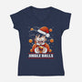 Jingle Balls-Womens-V-Neck-Tee-Vallina84