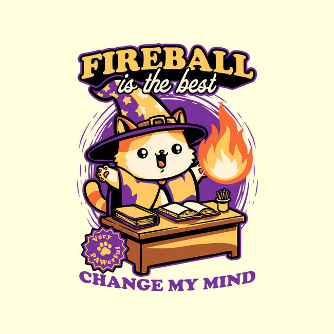 Wizard Cat Fireball-None-Stretched-Canvas-Studio Mootant