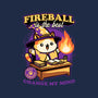 Wizard Cat Fireball-Womens-V-Neck-Tee-Studio Mootant