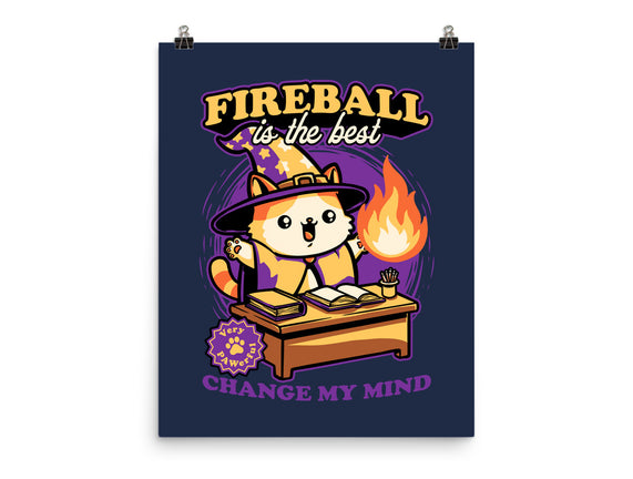 Wizard Cat Fireball