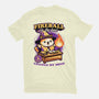 Wizard Cat Fireball-Mens-Basic-Tee-Studio Mootant