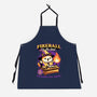 Wizard Cat Fireball-Unisex-Kitchen-Apron-Studio Mootant