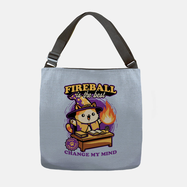 Wizard Cat Fireball-None-Adjustable Tote-Bag-Studio Mootant